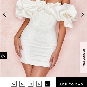 Ivory House of CB Selena Dress, Size L+